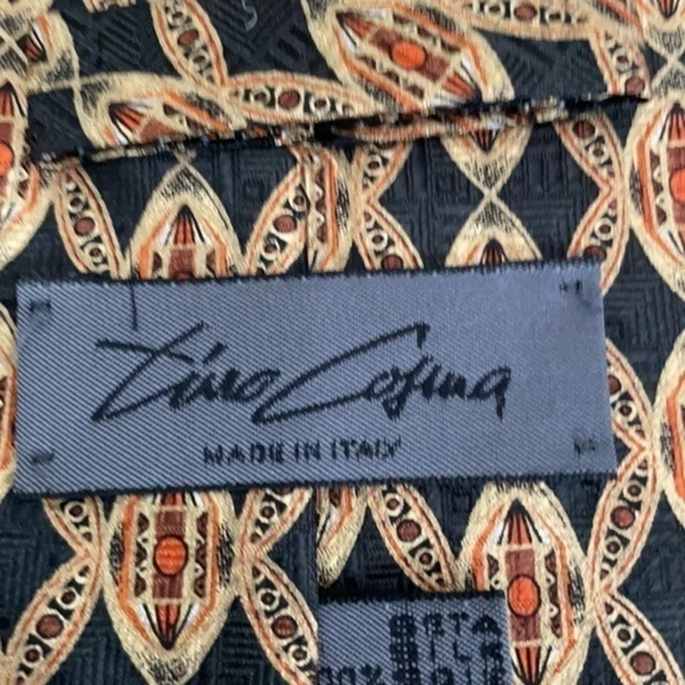 Tino Casino tie Black & Saffron men's tie